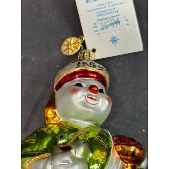 Christopher Radko Snomo Arigato Japan Orname 2003 Snowmen Around The World w/Box - Picture 8 of 9